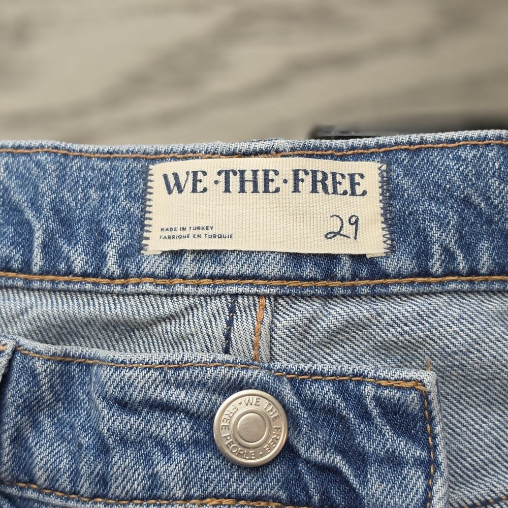 Free People We The Free Women's 29x30 Eden High Slouchy Wide Leg Jeans ButtonFly - Picture 8 of 13